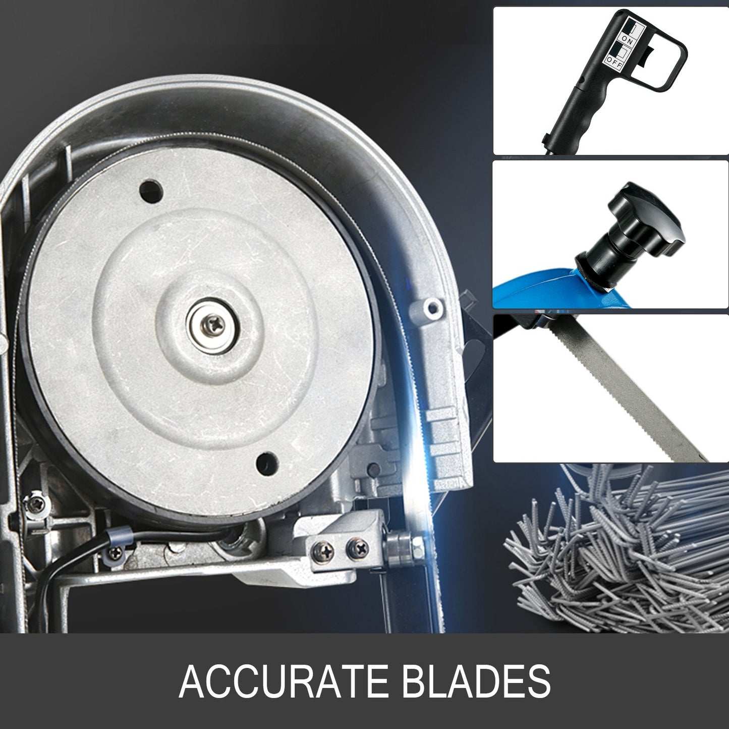 Metallbandsäge 1000W Zum Schneiden Von Holz Metall Glasfaser Kunststoff