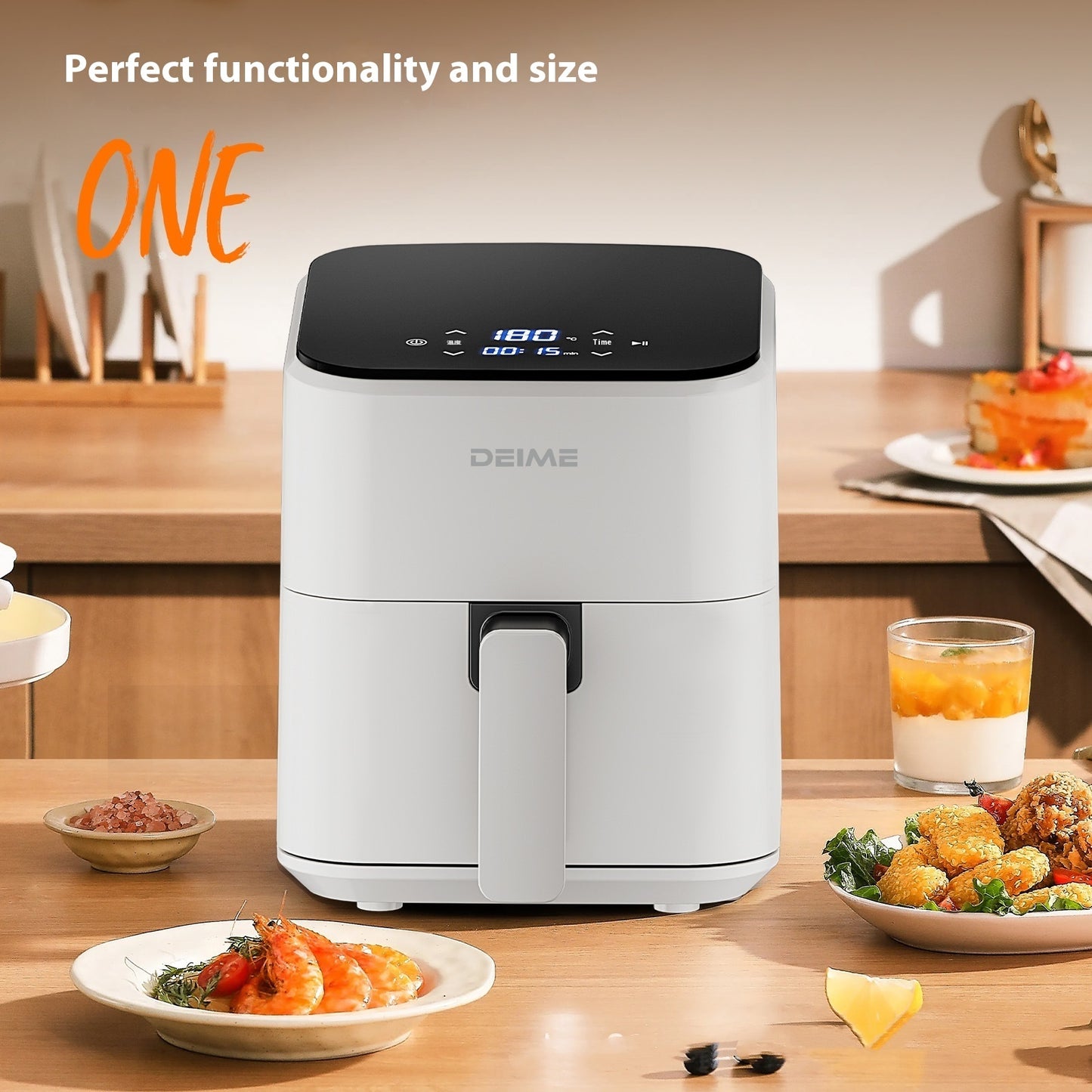 Multifunctional Household Touch Screen Air Fryer Healthy Oil-free