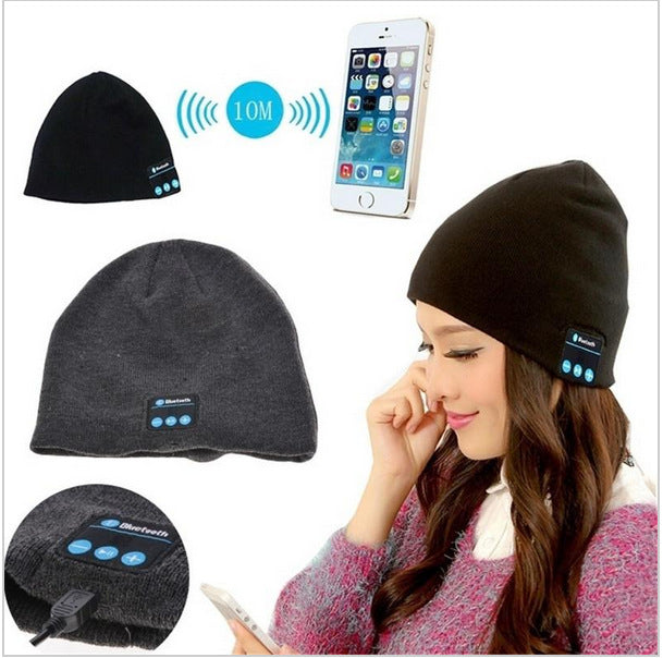 Wireless Bluetooth Hat Call Music Stereo Knitted Bluetooth Headset Hat