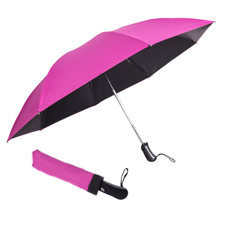 Tri-fold reverse umbrella sun-shading semi-shading automatic umbrella