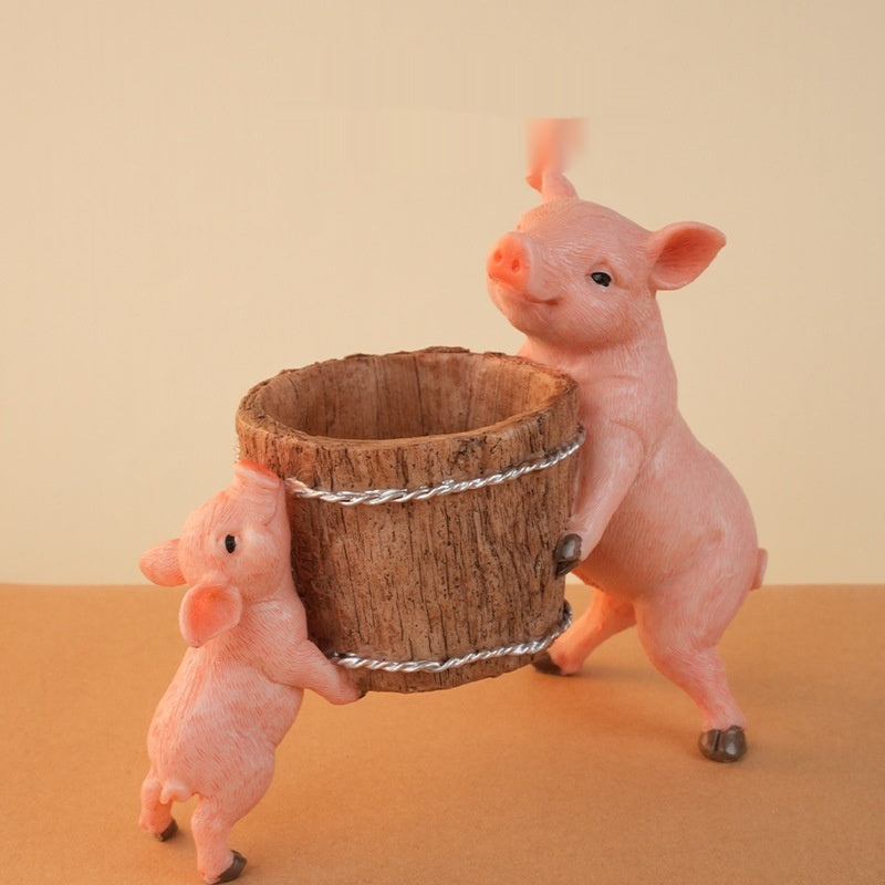 Succulent Decoration Gift Creative Piggy Flowerpot Decoration