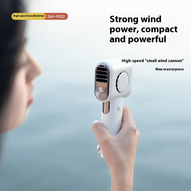 High-speed Portable Small Handheld Fan Outdoor Wind Charging Usb Fan