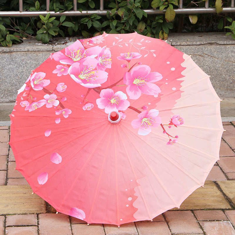 Umbrella Chinese Style Props Dance Printing Silk Umbrella