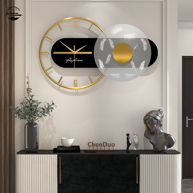 Household Fashion Personality Light Luxury Net Red Wall Clock