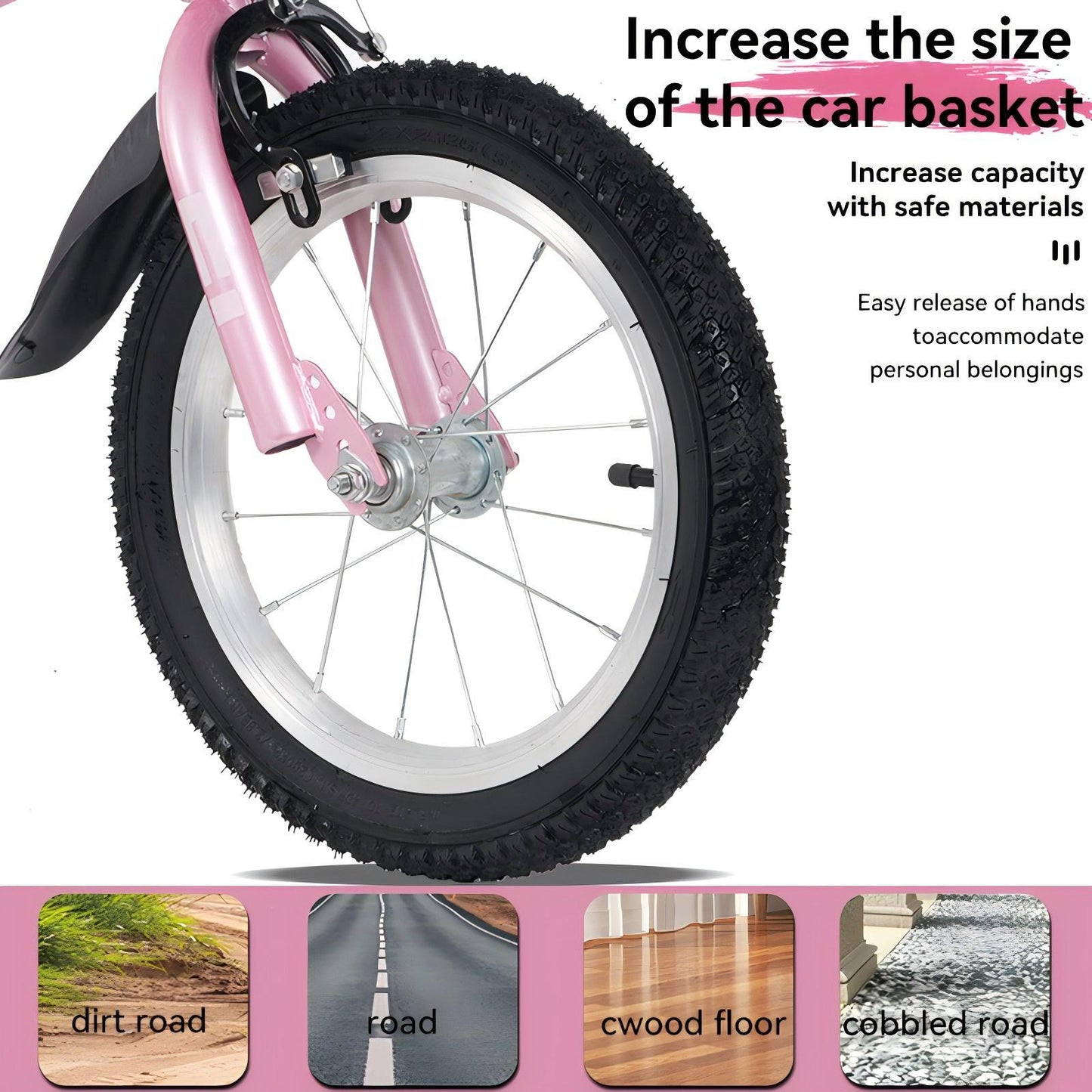 FKZNPJ 18 Inch Sporty Kids Bike With Training Wheels And Stand Adjustable Saddle Suitable For Boys And Girls Aged 5-10 Years Tall Height 45-57 Inches Available In A Variety Of Colors