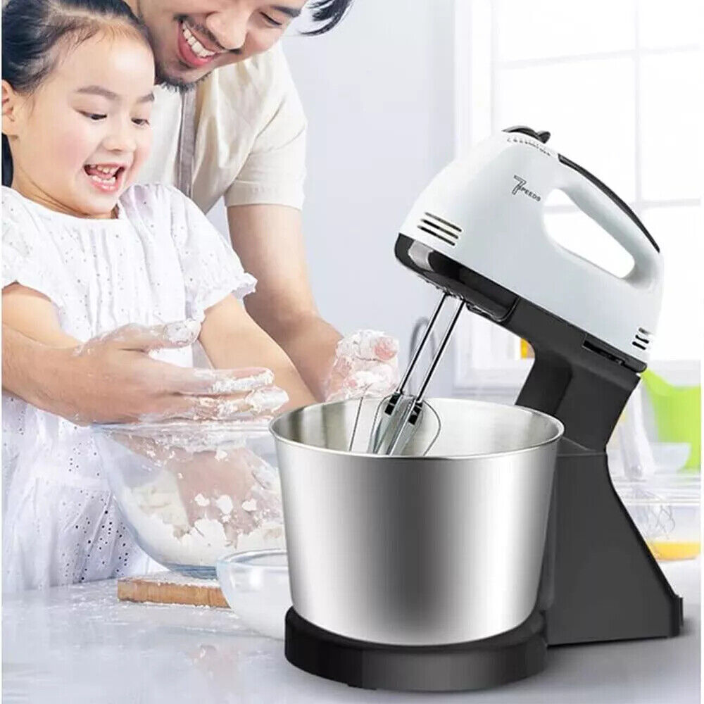 7-Speed Electric Stand Mixer Multifunctional Food Blender & Dough Kneader With Mixing Bowl