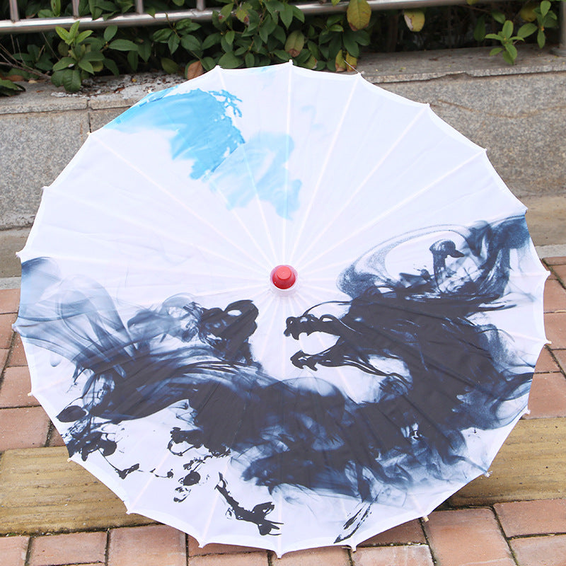 Umbrella Chinese Style Props Dance Printing Silk Umbrella