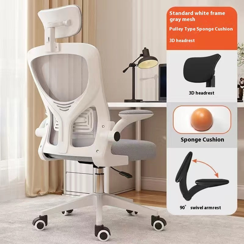 Ergonomic Chair Comfortable Long-sitting Home Reclining