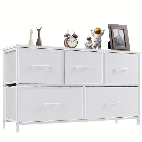 Dresser For Bedroom Storage Drawers Fabric Storage Tower With 5 Drawers