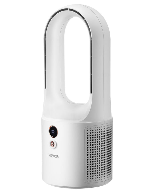 Tischventilator Ohne Flügel Tragbarer 330 Mm Ventilator 6-Gang-USB-Kühler Leiser Kleiner Turmventilator Mit Wiederaufladbarem Akku