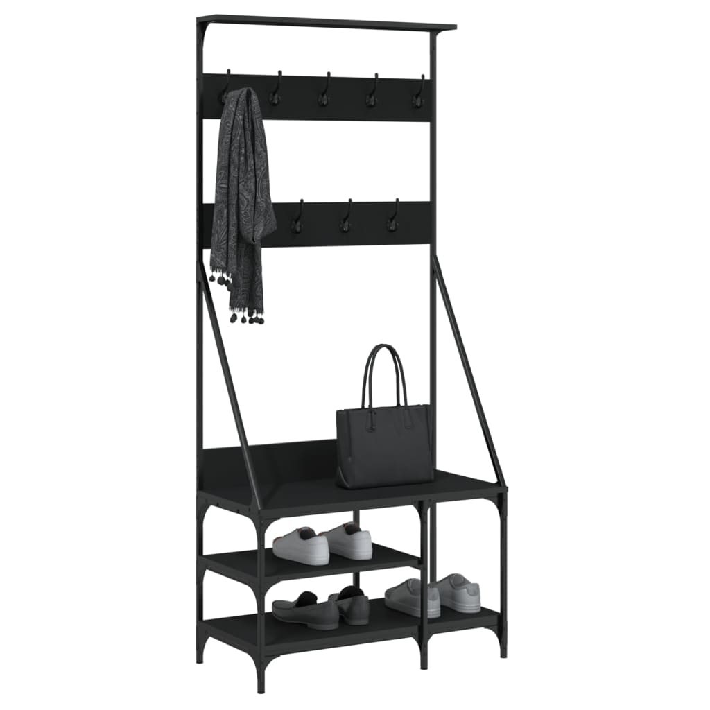 Clothes Rack with Shoe Shelf 80x   Clothes Rack with