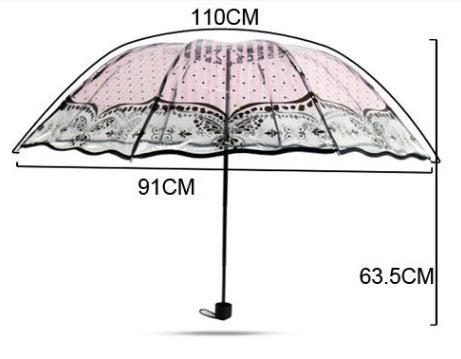 Transparent umbrella print umbrella