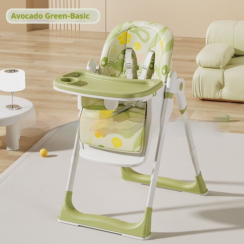 Baby Eating Multifunctional Foldable Children's Dining Table And Chair Household Portable
