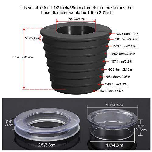 Silicone Umbrella Cone Courtyard Umbrella Table Sun Umbrella Protection Sleeve
