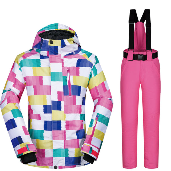 Ski Suit Women's Suit South Korea Thickened Warmth And Breathable Veneer Double Board Underwear