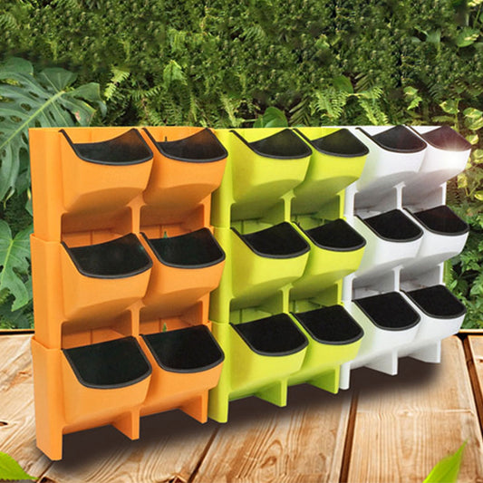 Indoor and outdoor balcony wall-mounted flower pot