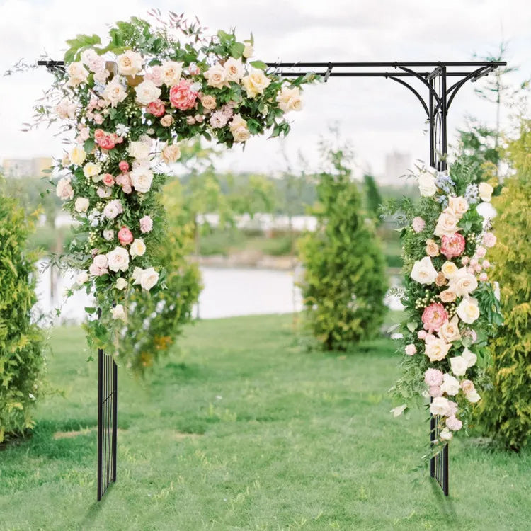 81 Inch Garden Arbor Metal Archway For Climbing Plants