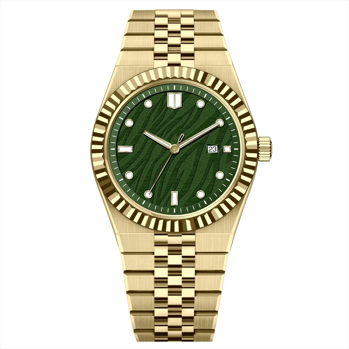 High-End Business Steel-Strap Mens Quartz Watch