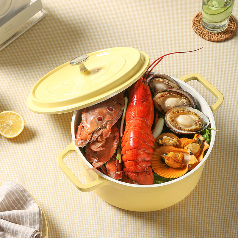 Household Ceramic Thickened Double Ear Stewpot