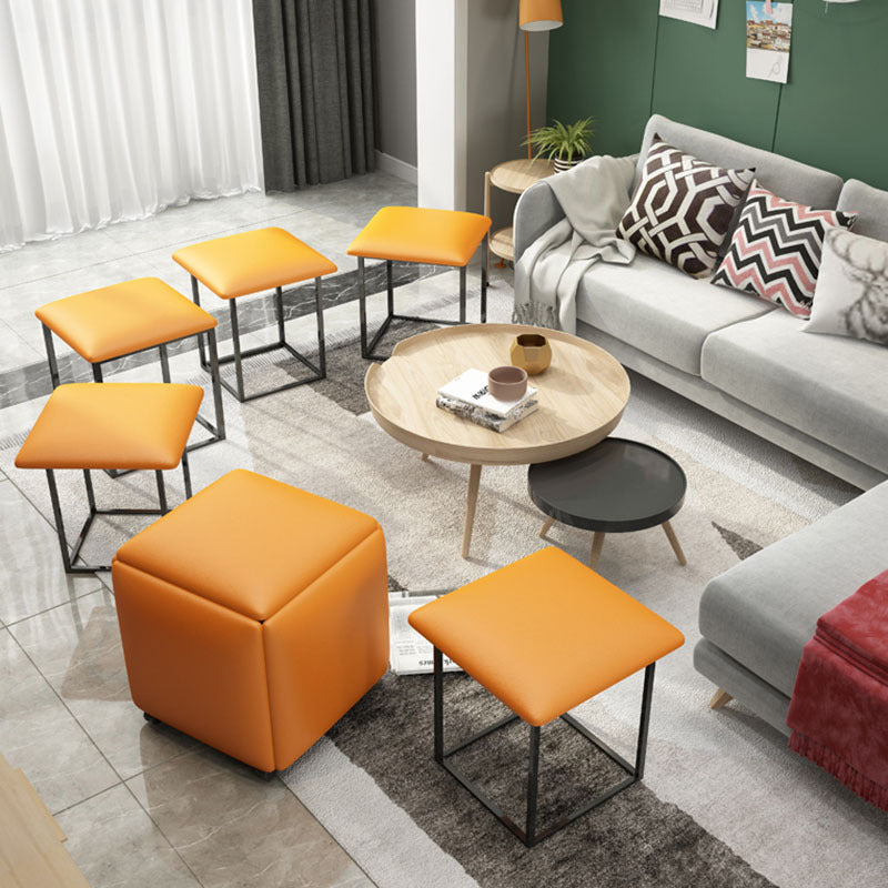 Rubik's Cube Low Stool Square And Round Household Small Apartment