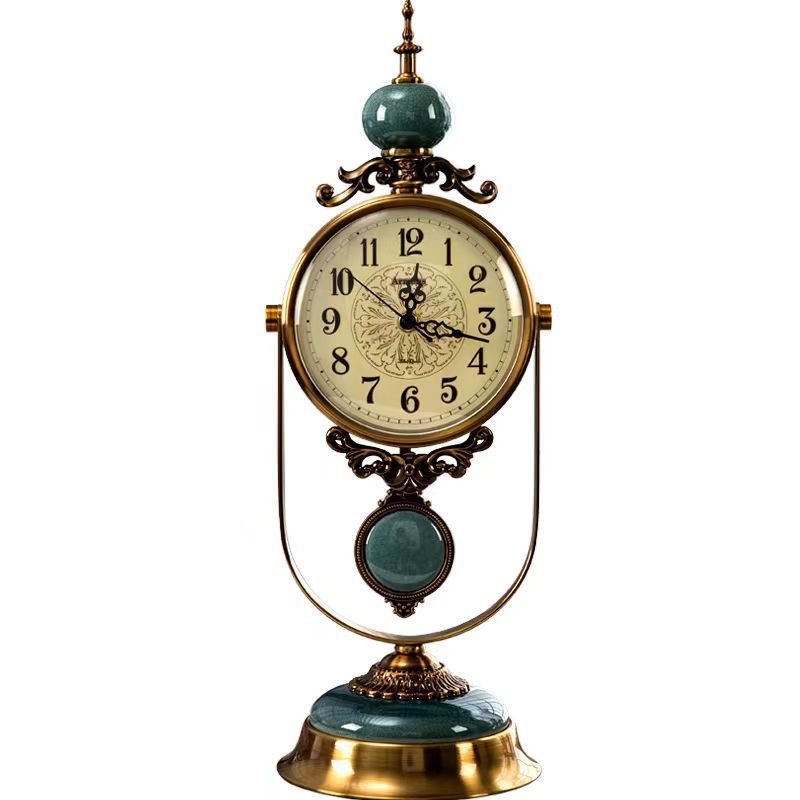 American Retro Clock Living Room European Entry Lux Home