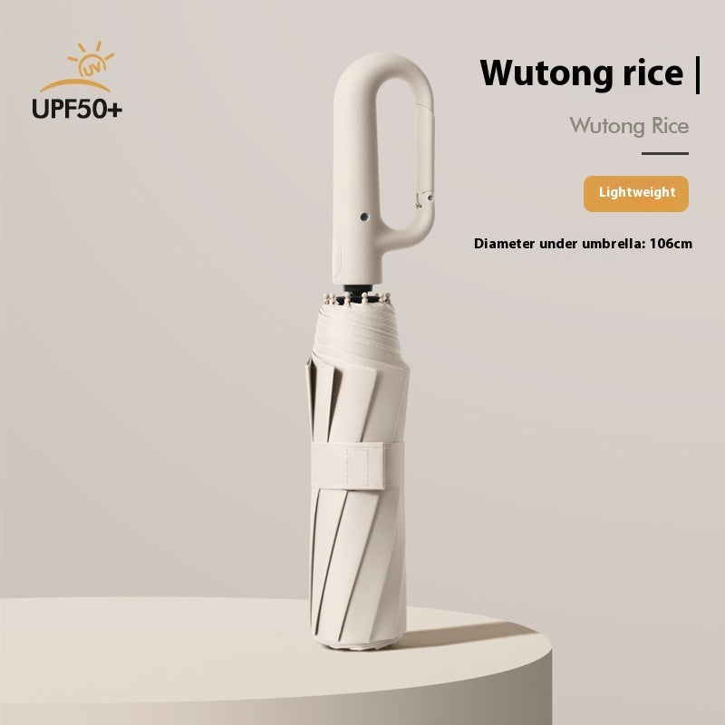 Dual-purpose Automatic Buckle Umbrella Aluminum Bone Folding Business Umbrella