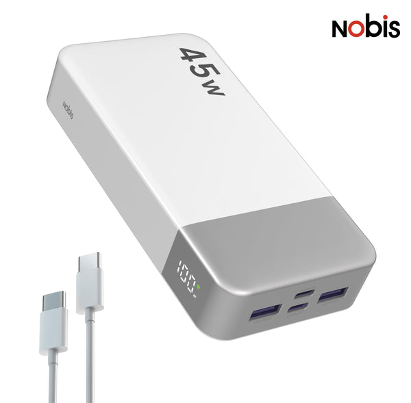 20000mAh Power Bank, 45W PD 3.0 Fast Charging Compact Travel Portable Charger External Battery With Smart Digital Display, Trickle Charging Mode, Wide Compatibility For Smartphones, Tablets
