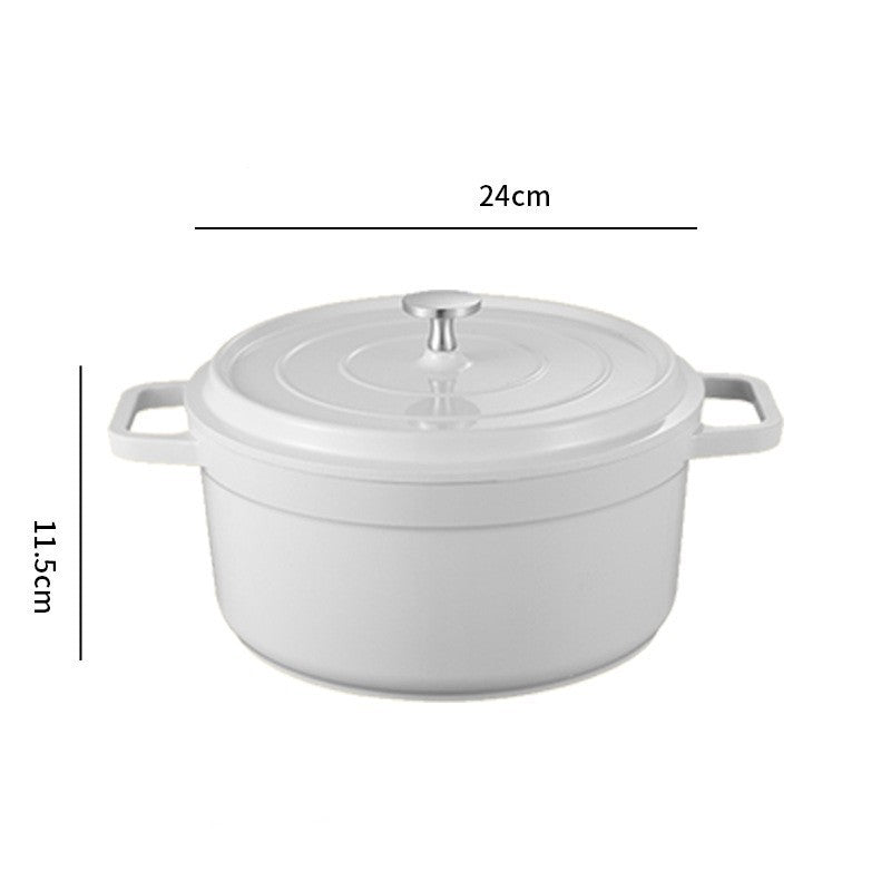 Household Ceramic Thickened Double Ear Stewpot