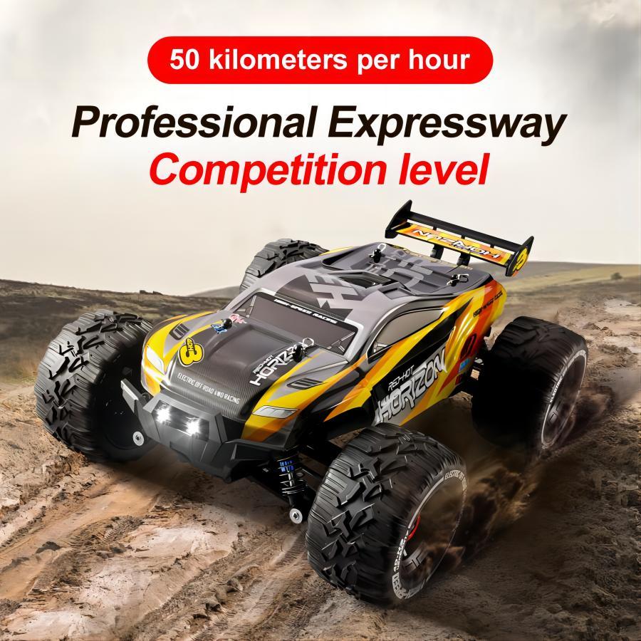 High Speed 50 Kmh RC Car, RC Monster Truck,Racing Hobby Car, 4WD All Terrain Off-Road Remote Control Car, 2.4Ghz RC Crawler, 2 Battery, Kids Adults Gifts,Logistics Is Randomly Sent By UPS,USPS,FEDEX