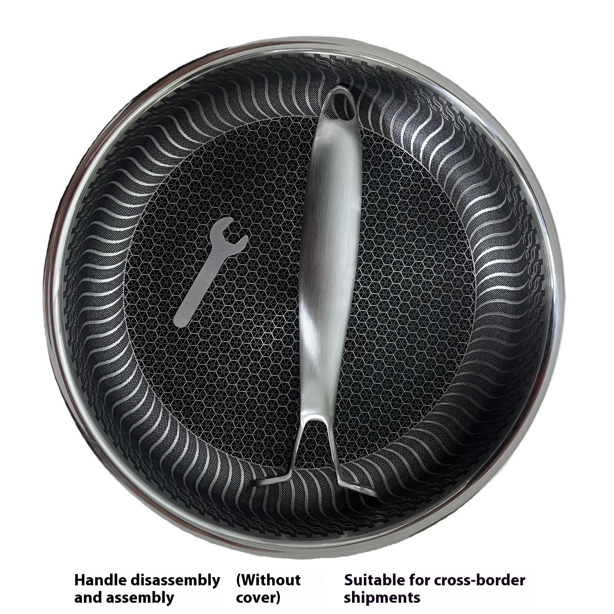 Stainless Steel Frying Pan Household Uncoated Induction Cooker Applicable To Gas Stove