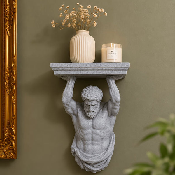Elderly Person Holding A Tray Home Decor Ornament Household Storage Item