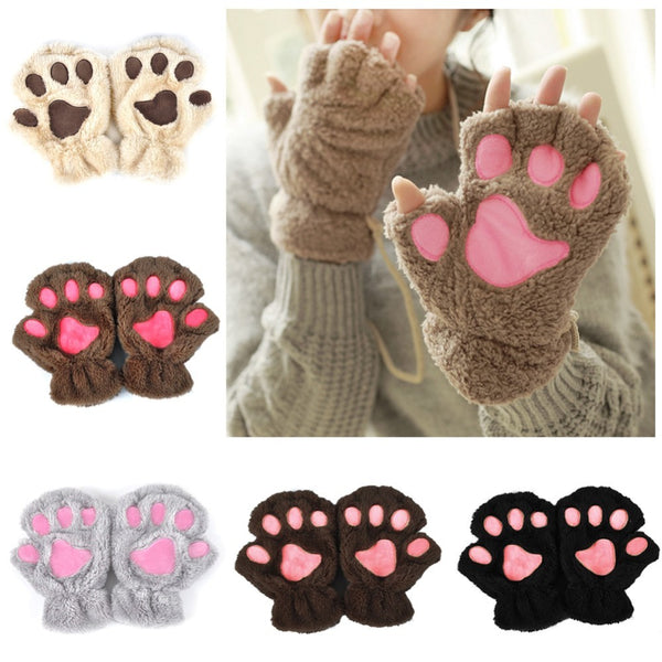 Guantes con forma de garra de gato