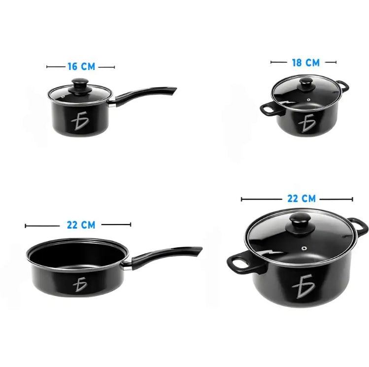 13-Piece Non-Stick Aluminum Cookware Set
