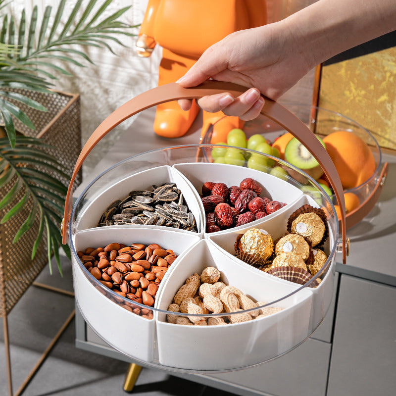 Handle With Lid Storage Box Fruit Home Living Room