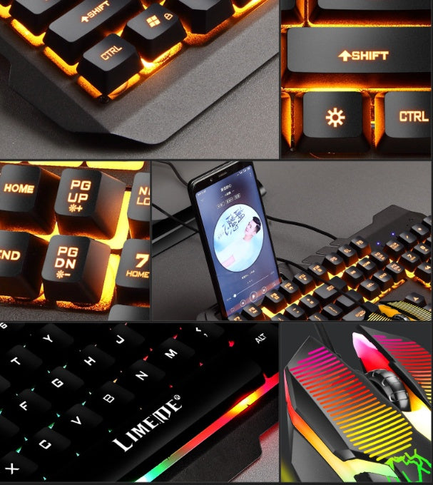 T21 backlit computer keyboard and mouse combo