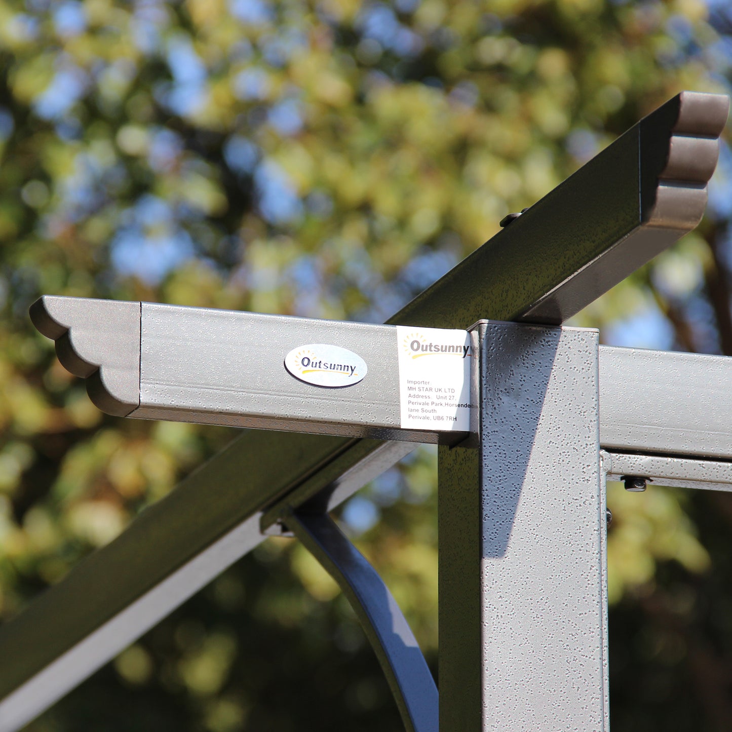 11.5' x 11.5' Outdoor Retractable Pergola Canopy, Metal Patio Shade Shelter for Backyard, Porch Party, Garden, Grill Gazebo, Gray