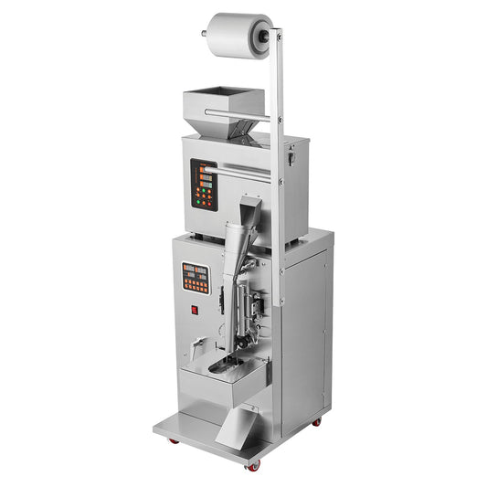 Automatic Particle Packaging Machine, 0.002-0.22lbs/1-100g, Multi-Function Pouch Powder Sachet Weighting Filling Packing Machine, Powder Filler Machine For Tea Seeds Grains Flour Beans Glitter