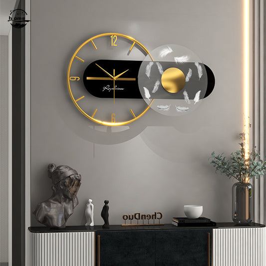 Household Fashion Personality Light Luxury Net Red Wall Clock