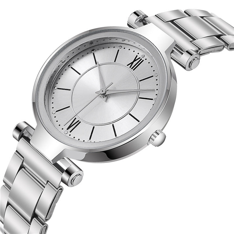 Steel belt female student casual quartz watch