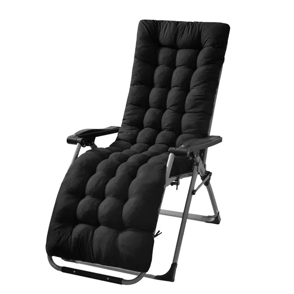 71x22in Plus Type Chaise Lounger Cushion Recliner Rocking Chair Sofa Mat Deck Chair Cushion For Outdoor Patio Garden