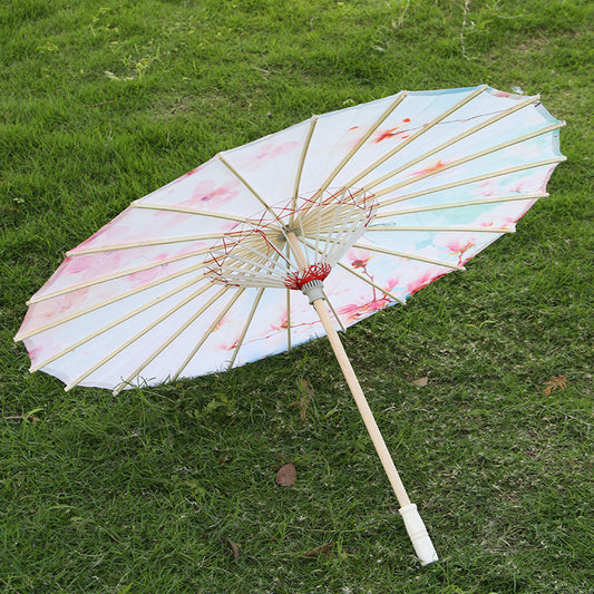 Umbrella Chinese Style Props Dance Printing Silk Umbrella