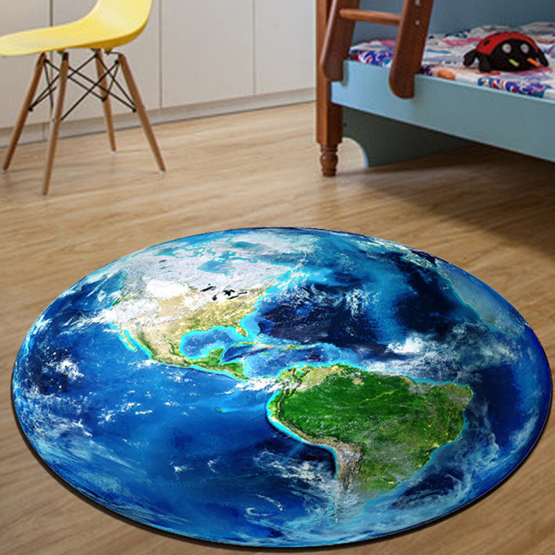 Moon round entrance study carpet