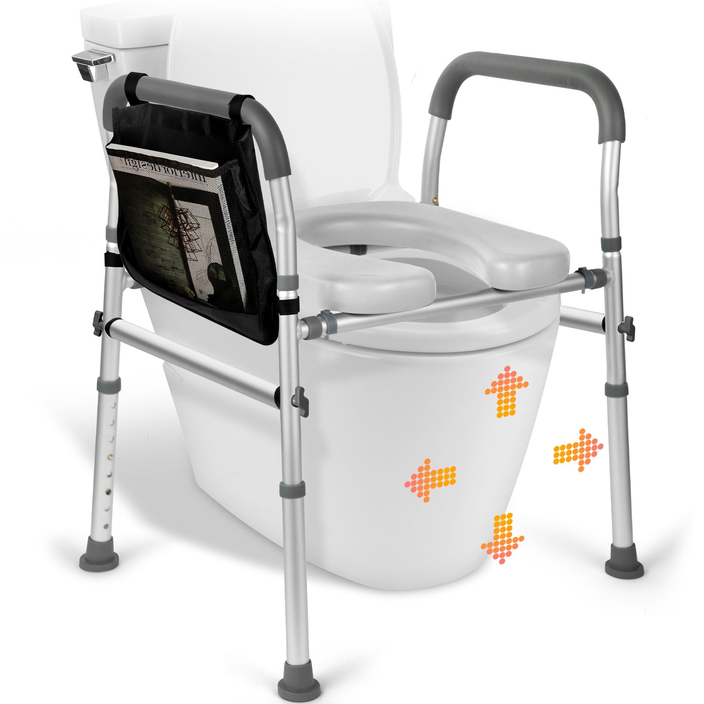 Four-in-one Toilet Chair Safety Armrest Height Booster