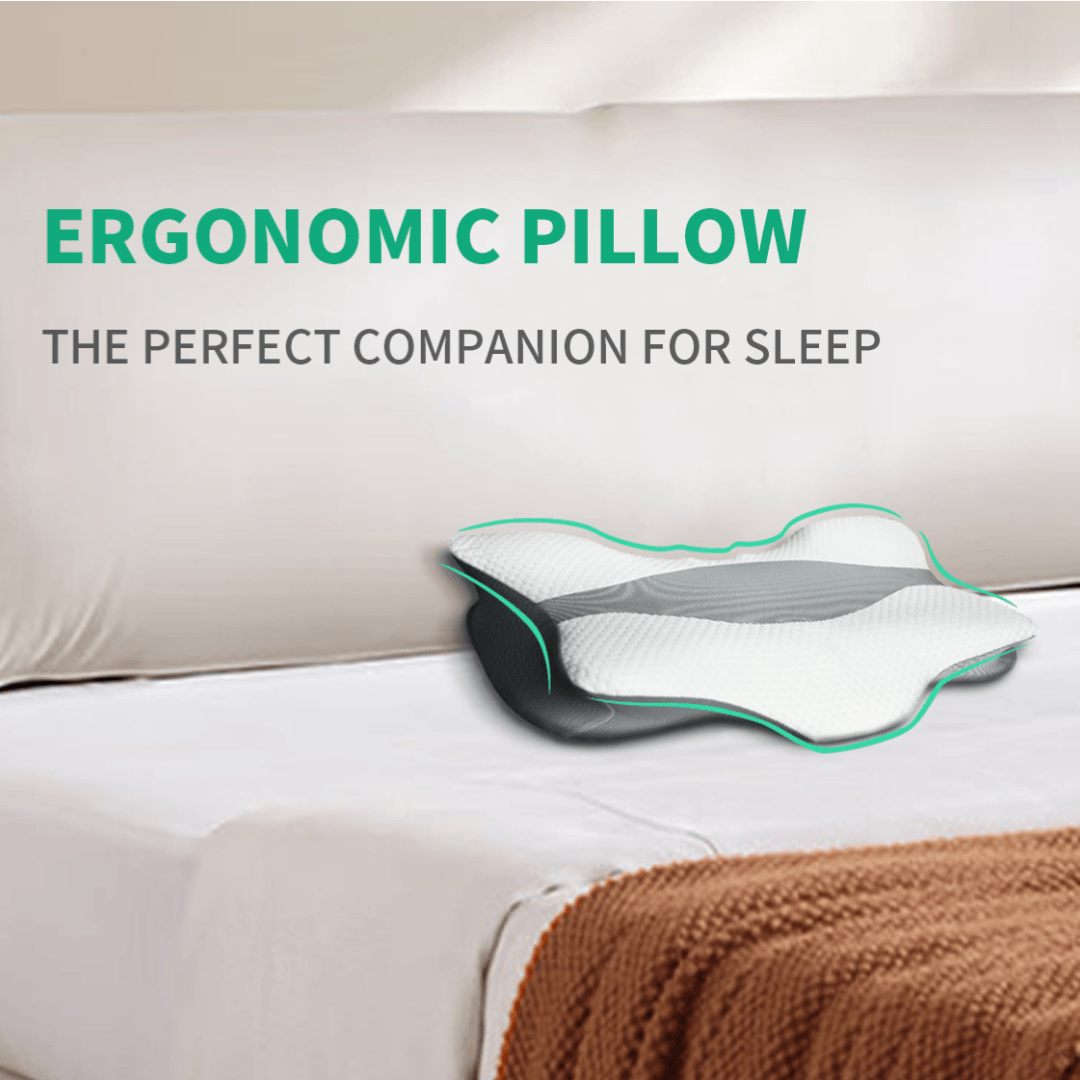 Memory Foam Pillows for Pain Relief Sleeping, Ergonomic Pillow Queen Size