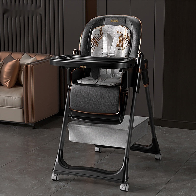 Baby Eating Multifunctional Foldable Children's Dining Table And Chair Household Portable