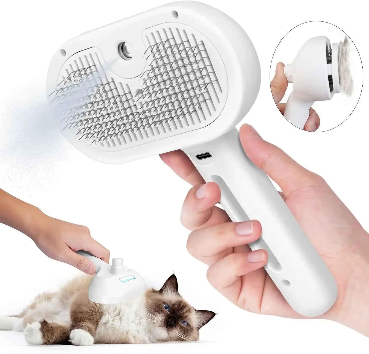 Pets Spray Hair Comb Pet Hair Remover Cleaning Brush Cats Grooming Dog Accessories Tools Dematting Water Mist Humidifier Comb Pet Supplies