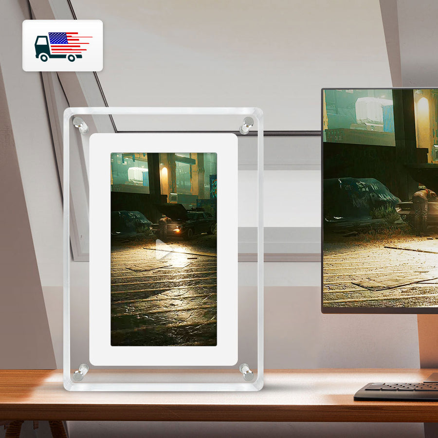 7 Inch 4GB IPS Screen Video Acrylic Portaretratos Digitales Digital Photo Picture Wifi Frame Signage Racks