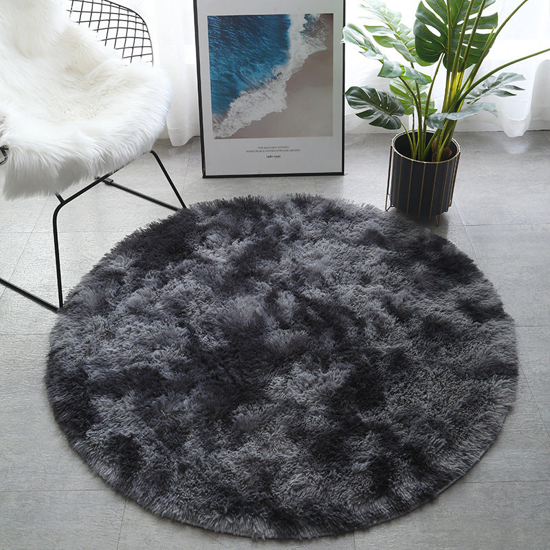 Round Carpet Tie-dye Living Room Coffee Table Bedroom Bedside Mats