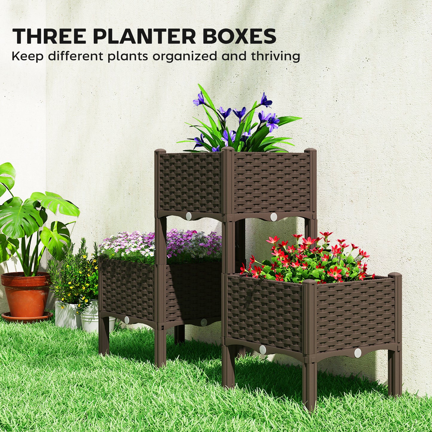 Plastic Raised Garden Bed With Legs