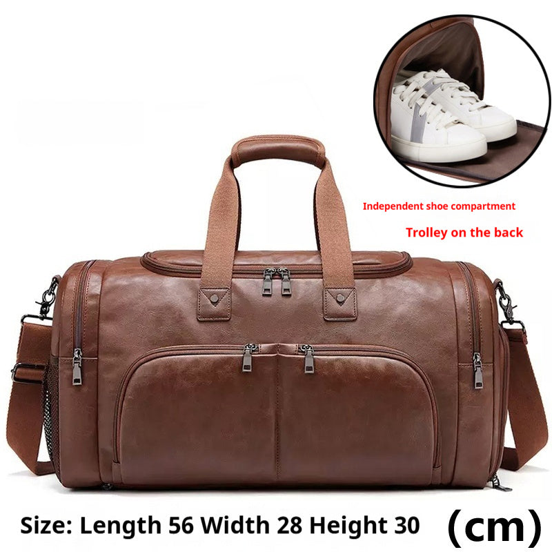 Men's Portable Travel Bag Crossbody Business Short Distance Business Bag Large Capacity